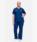 Microfiber Women's Scrub Set - 4 Pockets, Half Sleeves (2-Pocket Top & 2-Pocket Pant)