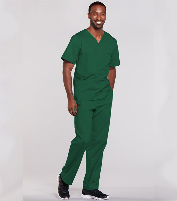 Poplin Unisex Scrub Set - 6 Pockets, Half Sleeves (3-Pocket Top & 3-Pocket Pant)