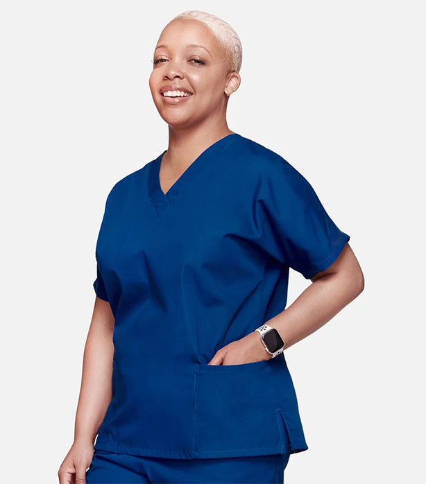 Microfiber Women's Scrub Set - 4 Pockets, Half Sleeves (2-Pocket Top & 2-Pocket Pant)