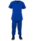 Poplin Unisex Jogger Scrub Set - 4 Pockets, Half Sleeves (2-Pocket Top & Jogger Pant with 1 Back and 1 Cargo Pocket)