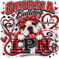 Georgia Dawg Nurse Girly