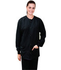 Memory Fabric Unisex Scrub Jacket with Rib and Snap Buttons-  2 Pockets, Full Sleeves, Water Proof