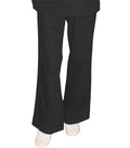 Stretchable Pant 2 side pockets flare leg waistband with drawstring and elastic both ladies