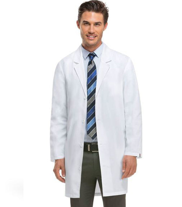 Poplin Unisex Lab Coat with Plastic Buttons - No Pocket, Full Sleeves