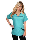 Poplin Princess Seam 4 pocket top half sleeve