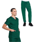 Poplin Unisex Jogger Scrub Set - 5 Pockets, Half Sleeves (3-Pocket Top & 2-Pocket Jogger Pant)